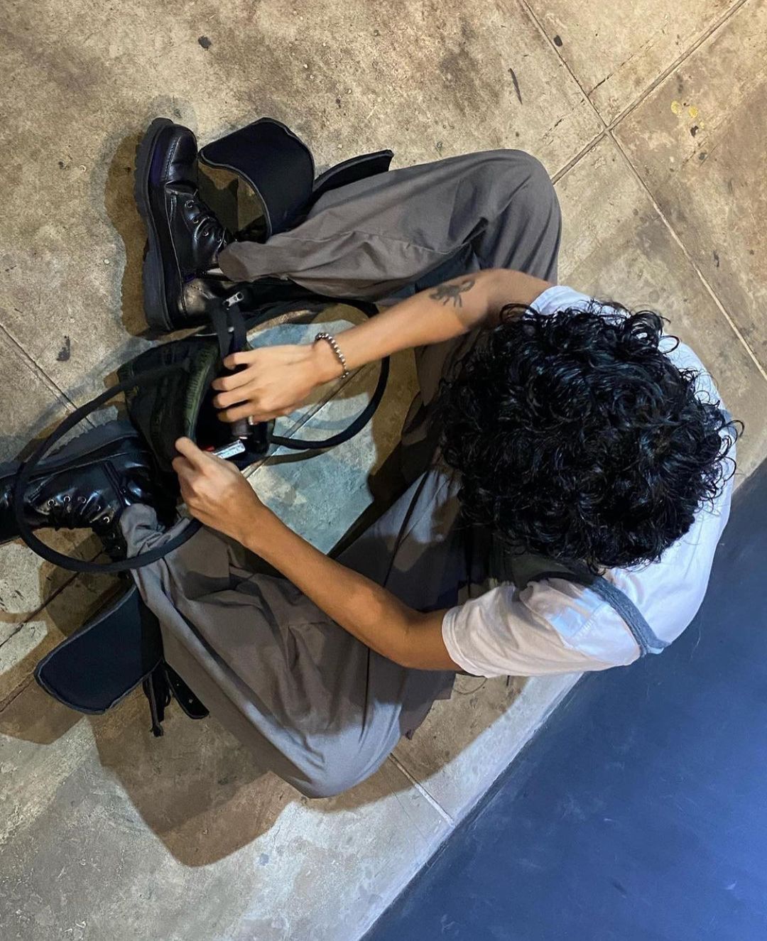 Forest Cargo Balloon Pants