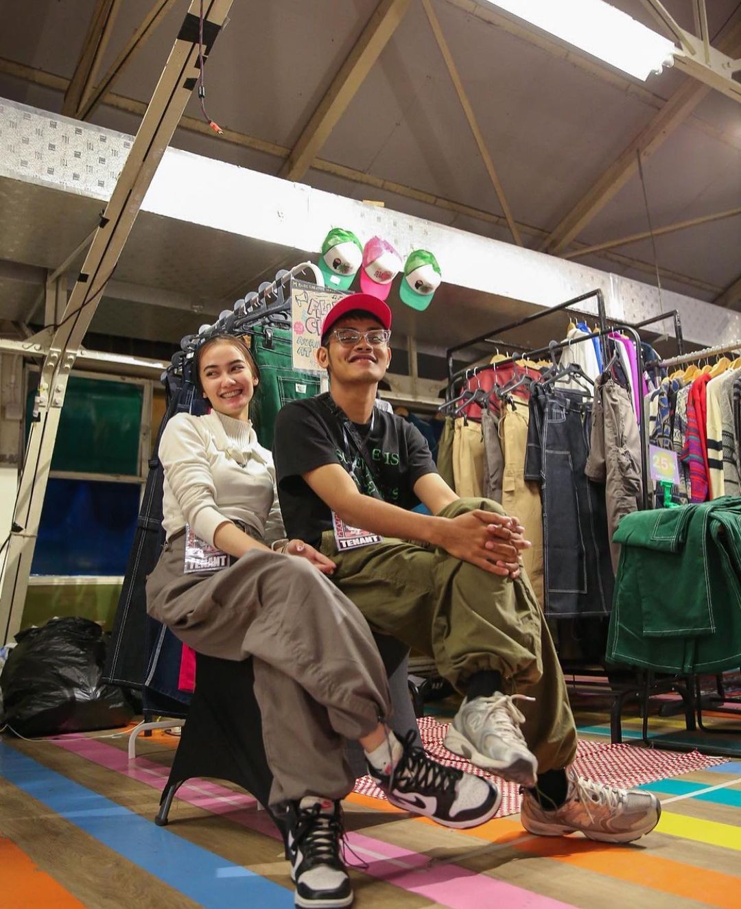 Forest Cargo Balloon Pants