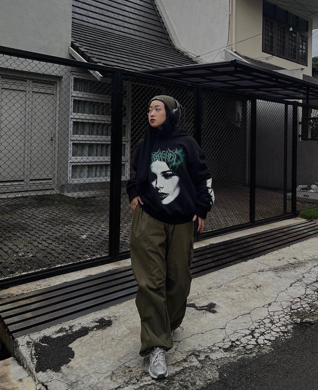 Forest Cargo Balloon Pants