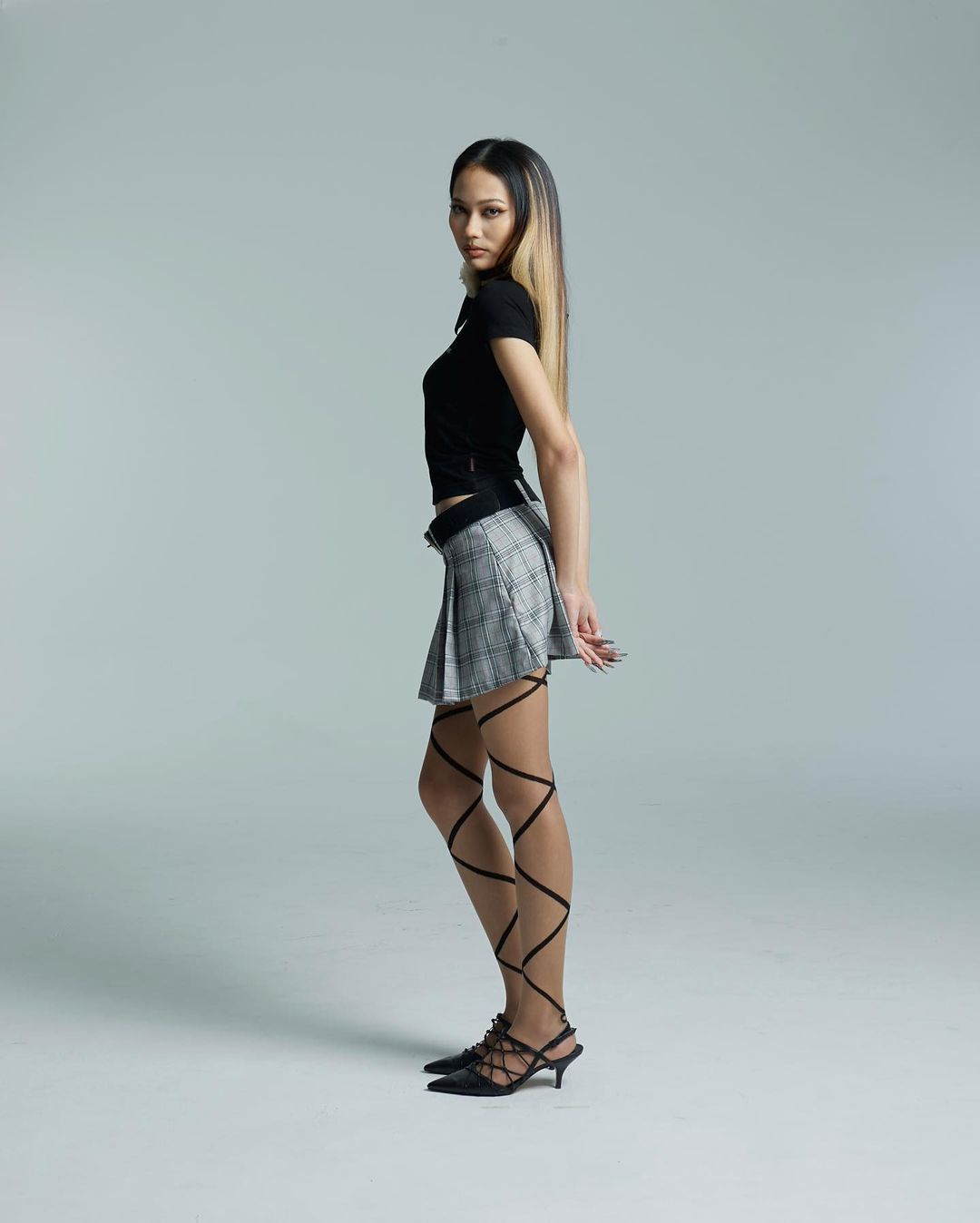 Pleated Mini Skirt