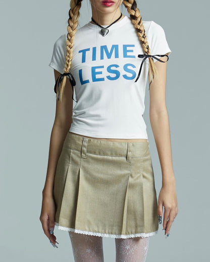 Pleated Mini Skirt