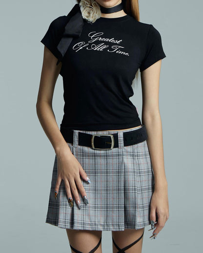 Pleated Mini Skirt