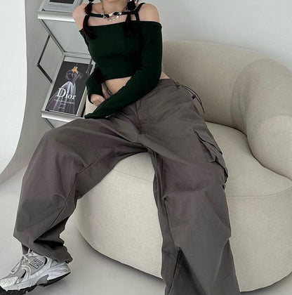 Forest Cargo Balloon Pants