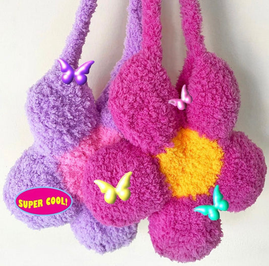 Fluffy Floral Bag