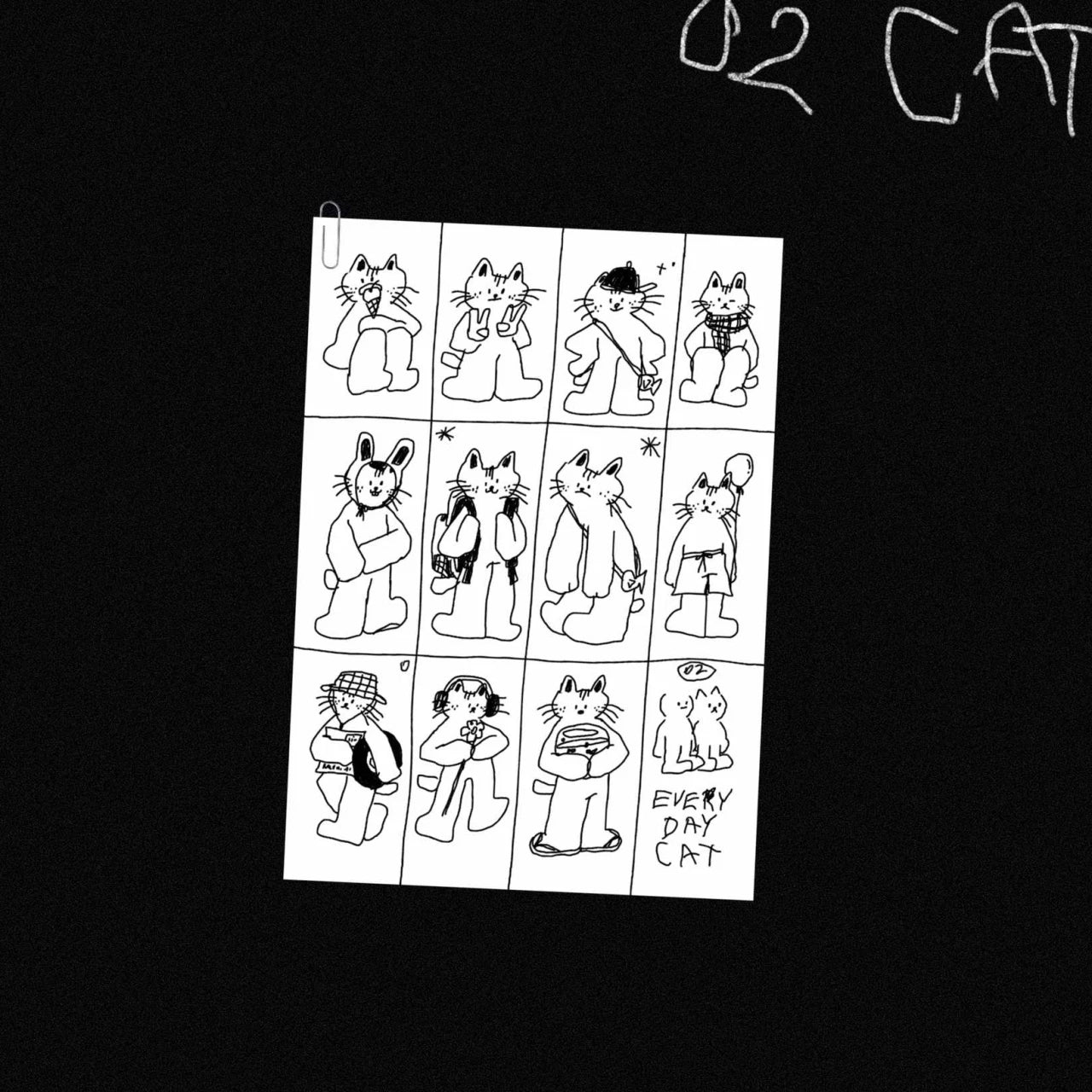 Dog & Cat Sketch Sticker